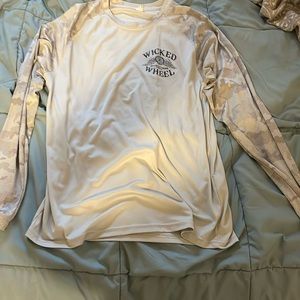 White and gray wicked wheel long sleeve